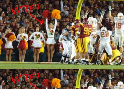 USC Cheerleader Fails at Cheering