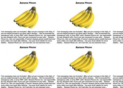 Banana Phone has Fine Print!