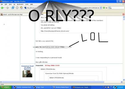 Random Myspace troll fails!