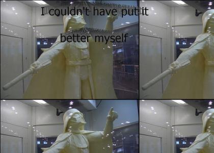 Darth Vader Butter Sculpture