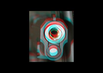 A Gun Stares Into Your Soul...In 3D!