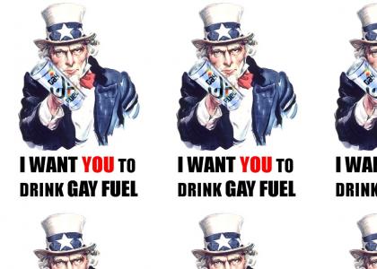 Uncle Sam likes Gay Fuel