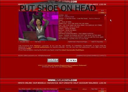 Alyx Shoe On Head