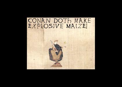Medieval Conan Makes Popcorn