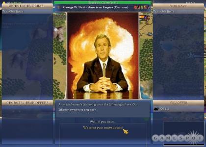 Bush is a  civ 4 master