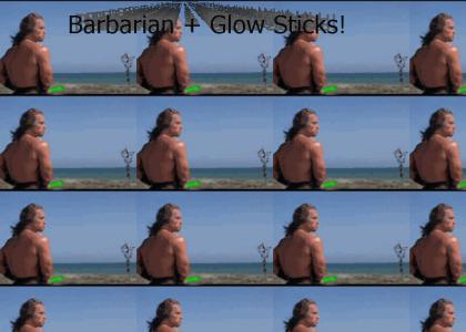 barbarian + glow sticks