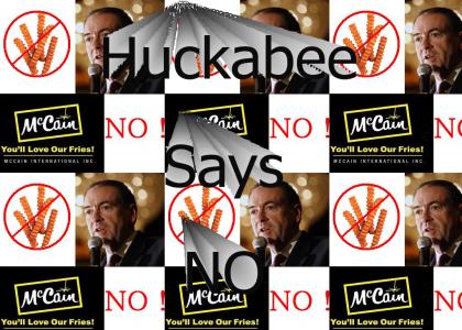 Huckabee says NO to Mccain