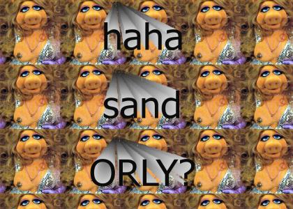 Someone has sand...