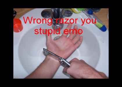 Wrong razer stupid emo!