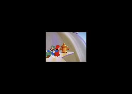 Mario Bros. interrupt Sonics daydreaming..