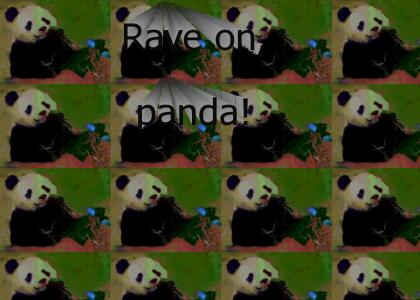 and the panda raves on!