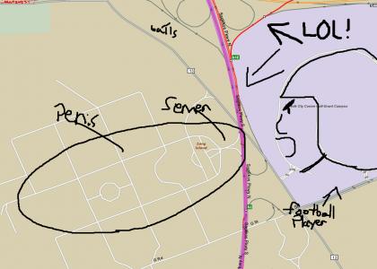 mapquest phallic messages!