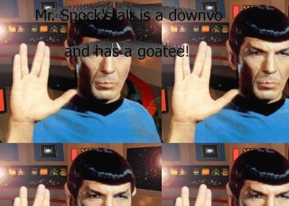 Challengetmnd: Spock's alt is a downvoter and has a goatee!
