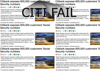 Citibank Fails At Life