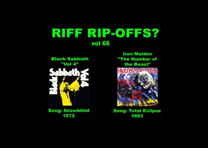 Riff Rip-Offs Vol 66 (Black Sabbath v. Iron Maiden)