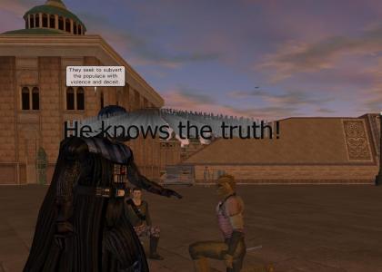 Vader knows the truth about Lucas Arts!