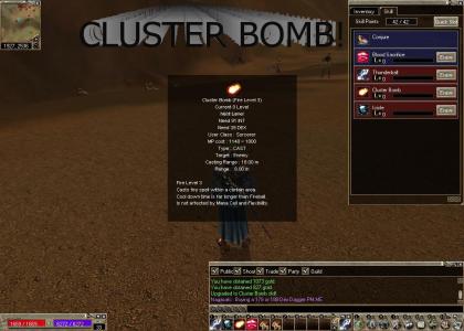CLUSTER BOMB!!!