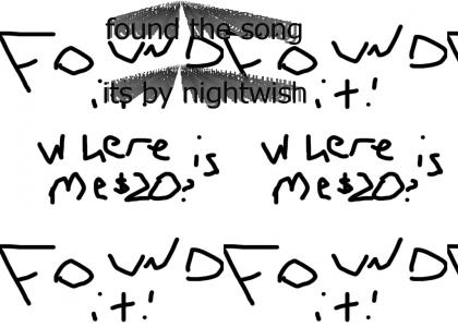 FOUND THE SONG- NIGHTWISH!!!