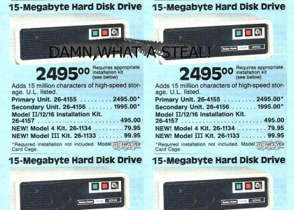 15-Megabyte Hard Disk Drive!!! CHEAP
