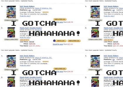 Sorry guys.  Sonic Riders didn't sell so well