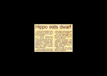 Hippo eats...A DWARF!