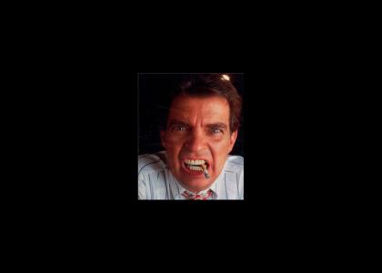 Morton Downey Jr. stares into your soul