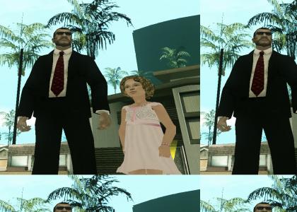 Niko Bellic says hello to Shirley Temple