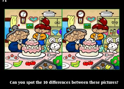 Spot the 10 differences