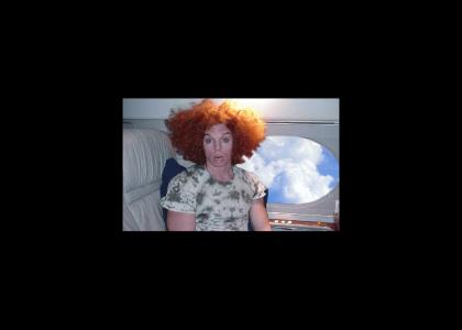 Carrot Top Flies 1st Class