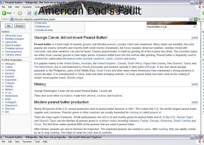 Wikipedia Peanut Butter LIES