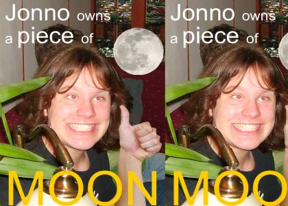 Jonno owns a piece of moon.