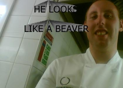 He looks like a beaver!