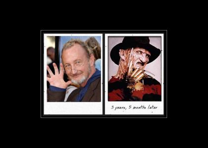 Robert Englund did meth and fell asleep...