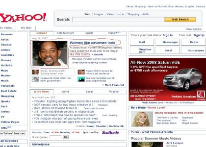 Yahoo! is racist against black cavemen