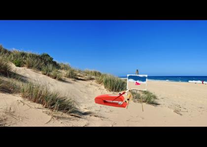 Stapler Paints at the Beach, But His Work is Overshadowed by Memories