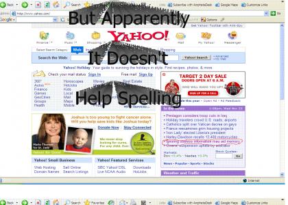 Yahoo Fails At Spelling
