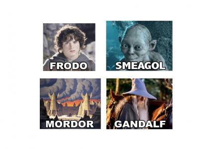 Frodo Smeagol Mordor Gandalf
