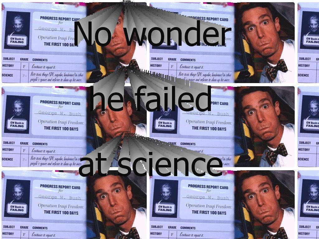 Georgefailsatscience