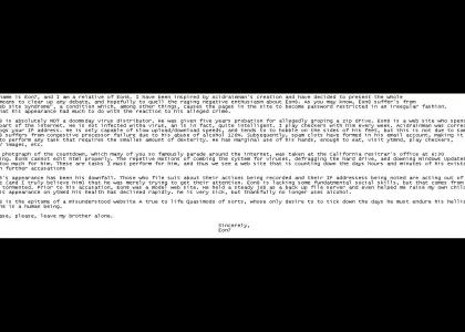 A Letter About Eon8