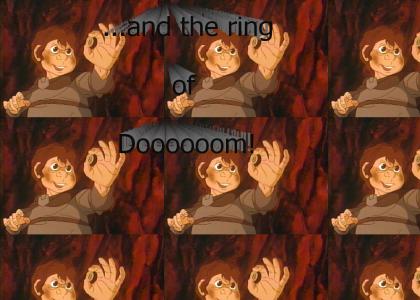9 fingers Frodo and the ring of doooooom!  (edited!)