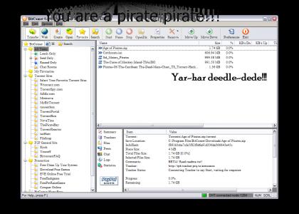 You are a pirate pirate!!!