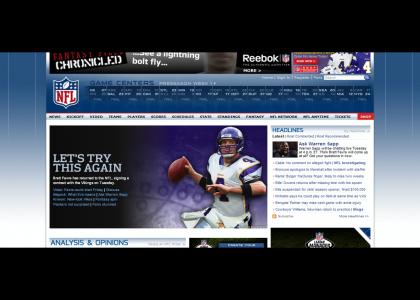 Brett Favre SPORTS site