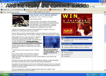 Chinese suicide, LOL