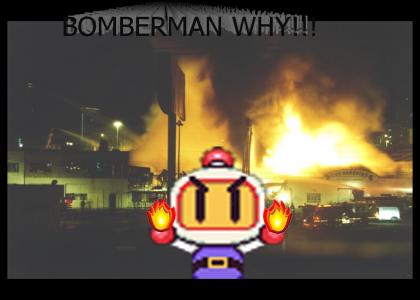 Bomberman Summons a fire spirit