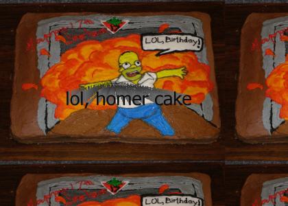 lol, homer pop + poprocks cake