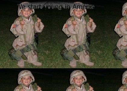 We start young in America