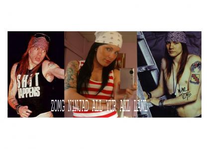 Axl Rose Is A Emo Girl
