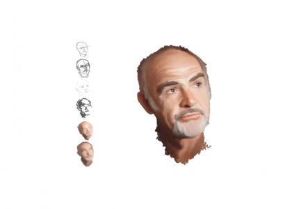 ARTmnd. Sean Connery Portrait