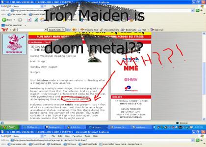Iron Maiden is doom metal??