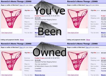 Raven2x's moms thongs :|